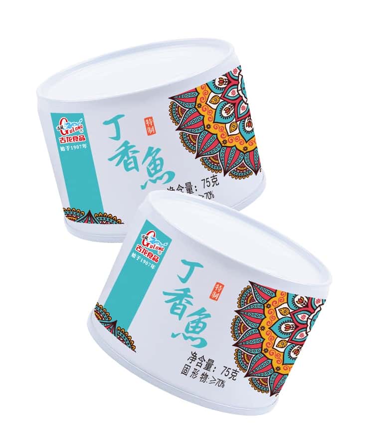 覆膜铁两片罐DRD751古龙丁香鱼
